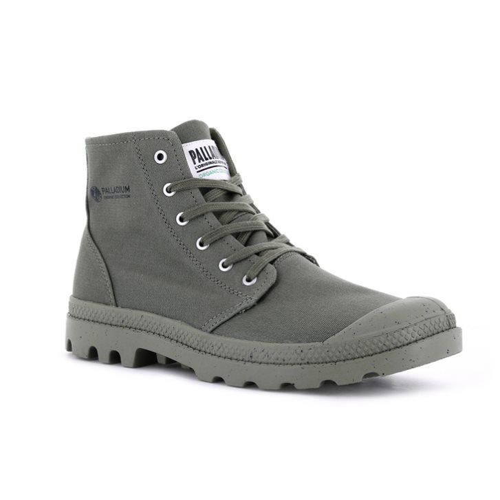 Dámské Boty Palladium Pampa Hi Organic II Šedé | CZ TYK-19V